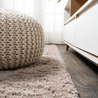 Groovy Solid Shag Area Rug