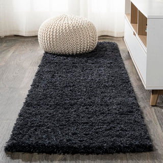 Groovy Solid Shag Area Rug