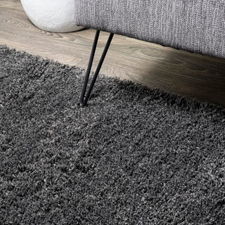 Groovy Solid Shag Area Rug