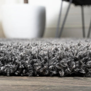 Groovy Solid Shag Area Rug