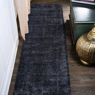 Groovy Solid Shag Area Rug