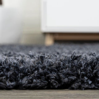 Groovy Solid Shag Area Rug