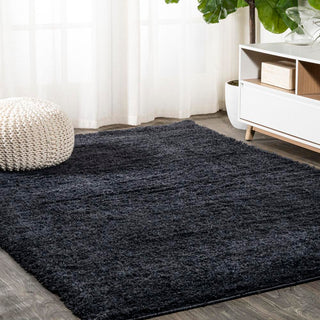Groovy Solid Shag Area Rug