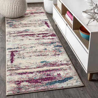 Contemporary Pop Modern Abstract Brushstroke Area Rug