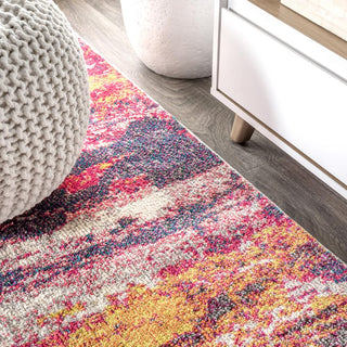 Contemporary Pop Modern Abstract Brushstroke Area Rug