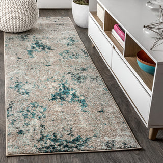 Contemporary Pop Modern Abstract Vintage Faded Area Rug