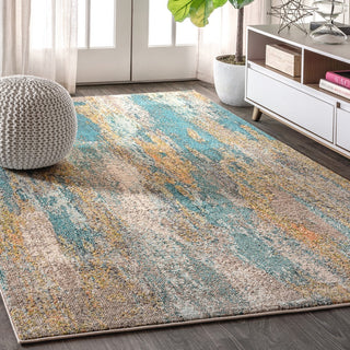 Contemporary Pop Modern Abstract Vintage Waterfall Area Rug