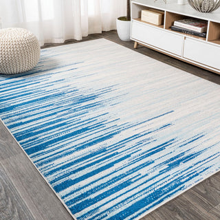 Linear Modern Half-stripe Area Rug