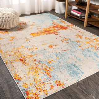 Sunset Modern Abstract Area Rug - JONATHAN Y