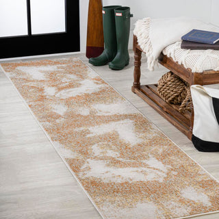 Petalo Abstract Two-tone Modern Area Rug - JONATHAN Y