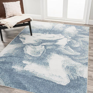 Petalo Abstract Two-tone Modern Area Rug - JONATHAN Y