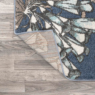 Giglio Modern Botanical Flower Area Rug - JONATHAN Y