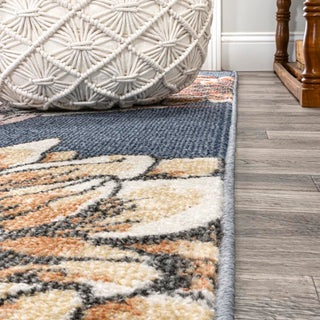 Giglio Modern Botanical Flower Area Rug - JONATHAN Y