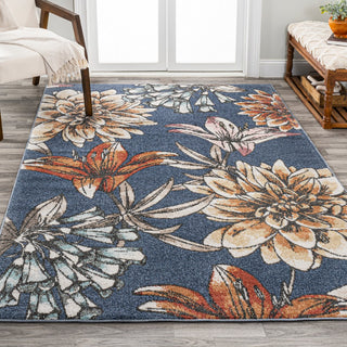 Giglio Modern Botanical Flower Area Rug