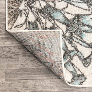 Giglio Modern Botanical Flower Area Rug - JONATHAN Y