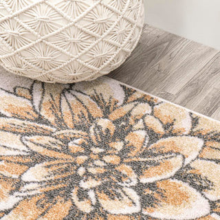 Giglio Modern Botanical Flower Area Rug - JONATHAN Y
