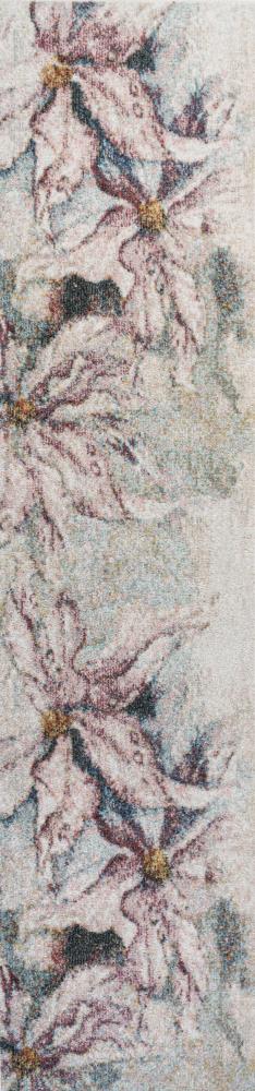 Pastello Modern Abstract Muted Flowers Area Rug - JONATHAN Y