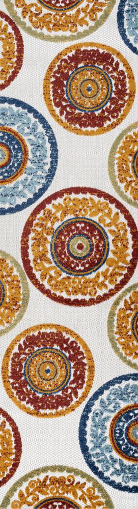 Circus Medallion High-low Indoor/outdoor Area Rug - JONATHAN Y