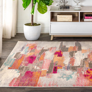 Contemporary Pop Modern Abstract Brushstroke Area Rug - JONATHAN Y