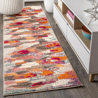 Contemporary Pop Modern Abstract Brushstroke Area Rug - JONATHAN Y