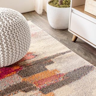 Contemporary Pop Modern Abstract Brushstroke Area Rug - JONATHAN Y