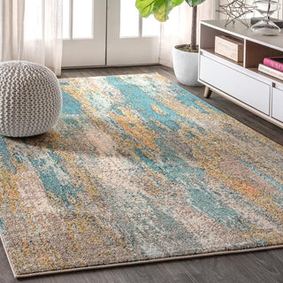 Contemporary Pop Modern Abstract Vintage Waterfall Area Rug - JONATHAN Y