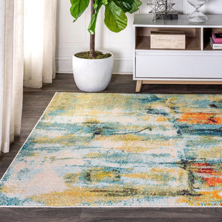 Contemporary Pop Modern Abstract Waterfall Area Rug - JONATHAN Y