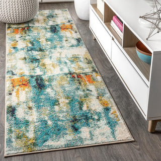 Contemporary Pop Modern Abstract Waterfall Area Rug - JONATHAN Y