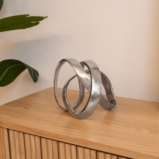 Chamberlain 7" Aluminum Abstract Knot Decorative Sculpture