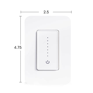 Smart Lighting Touch/Slide Dimmer Switch - WiFi Remote App Control; Compatible with Alexa and Google Home Assistant - JONATHAN Y
