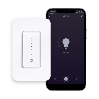 Smart Lighting Touch/Slide Dimmer Switch - WiFi Remote App Control; Compatible with Alexa and Google Home Assistant - JONATHAN Y