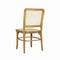 Colmar Mid-Century Vintage Wood Rattan Dining Chair