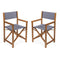 Cukor Classic Vintage Outdoor Acacia Wood Folding Director Chair with Canvas Seat