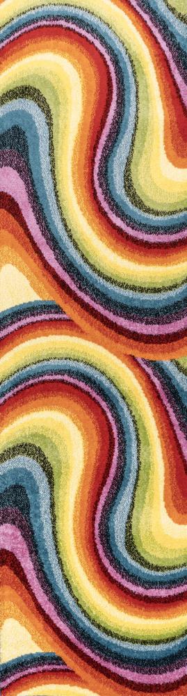 Flow Abstract Swirl Area Rug - JONATHAN Y
