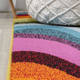 Flow Abstract Swirl Area Rug - JONATHAN Y