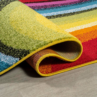 Flow Abstract Swirl Area Rug - JONATHAN Y