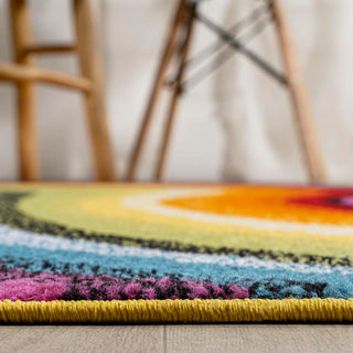 Flow Abstract Swirl Area Rug - JONATHAN Y