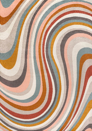 Flow Abstract Swirl Area Rug