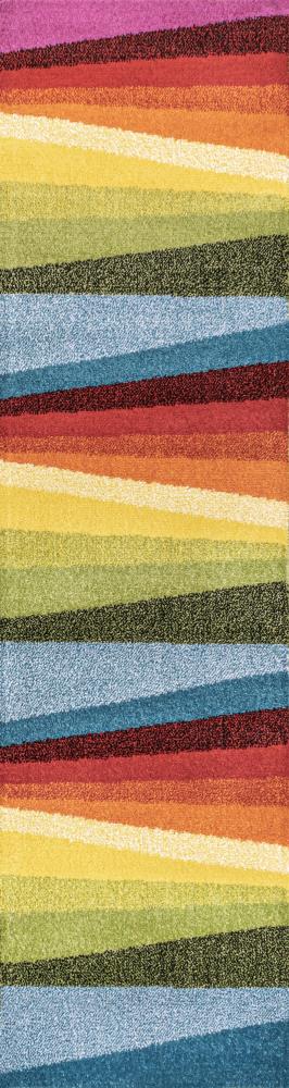 Prism Geometric Striped Area Rug - JONATHAN Y
