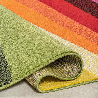 Prism Geometric Striped Area Rug - JONATHAN Y