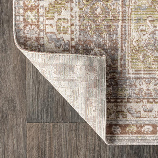 Darija Ornate Geometric Medallion Area Rug - JONATHAN Y