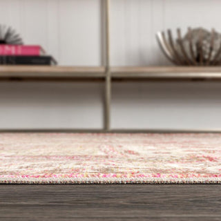 Darija Ornate Geometric Medallion Area Rug - JONATHAN Y