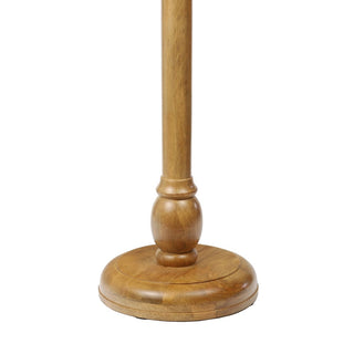 Leopold 24.5" Cottage Designer Mango Wood Pedestal Round Drink Table and Decorative End Table