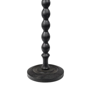 Augustus 24.5" Cottage Classic Spindle Wood Pedestal Round Drink Table and Decorative End Table