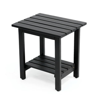 Kellie 16.1" Cottage Classic Slatted Solid Acacia Wood Indoor/Outdoor Shower Bench with Shelf
