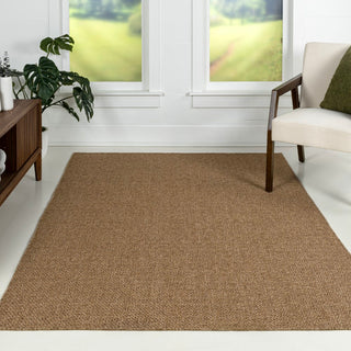 Solana Easy Jute Rustic Solid Color Area Rug