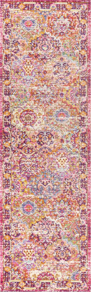 Flori Bohemian Medallion Area Rug - JONATHAN Y