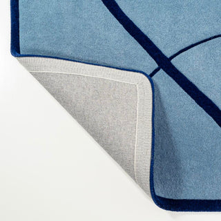 Mosaic Coastal Geometric Border Handwoven Wool Area Rug - JONATHAN Y
