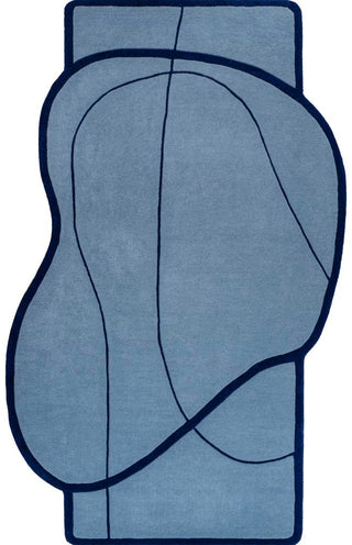 Mosaic Coastal Geometric Border Handwoven Wool Area Rug - JONATHAN Y