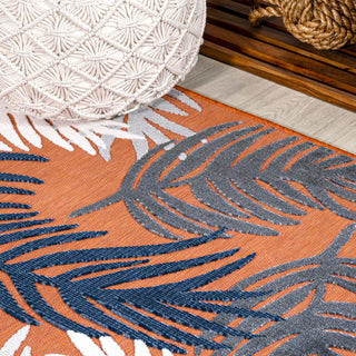 Montego High-low Tropical Palm Indoor/Outdoor Area Rug - JONATHAN Y